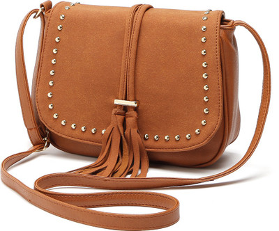 

Goatter Girls Brown PU Sling Bag