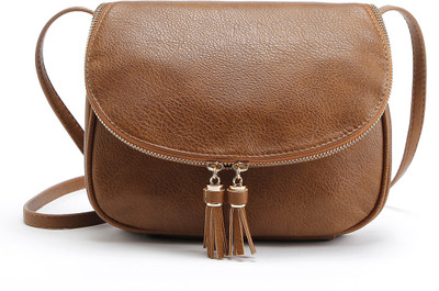 

Goatter Girls Brown PU Sling Bag