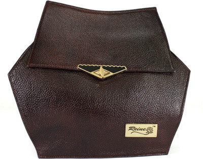 

REINE Girls Casual Brown Genuine Leather Sling Bag