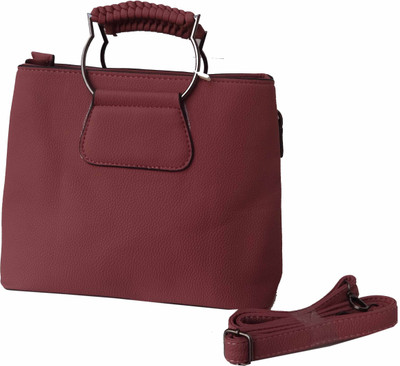 

ALIVE Women Casual Pink Leatherette Hand-held Bag