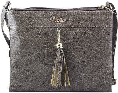 

Voaka Women Casual Grey PU Sling Bag