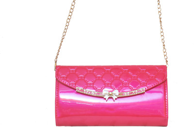 

Ferric Women Casual Pink PU Sling Bag