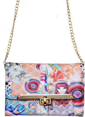 

Ferric Women Casual Multicolor PU Sling Bag