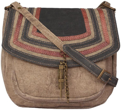

Mona B Girls Casual Multicolor Canvas Sling Bag