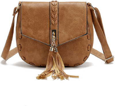 

Goatter Girls Formal Tan PU Sling Bag