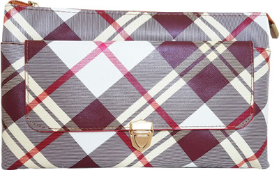 

Mcnt Women Casual Maroon, Grey Leatherette Sling Bag, Grey;maroon