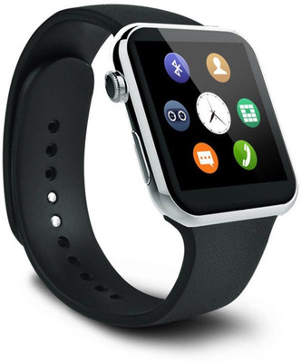

ESTAR Bluetooth Smartwatch Compatible With Acer liquid Jade Silver Smartwatch(Black Strap Free Size)