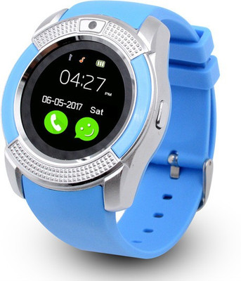 

MOBILE FIT Bluetooth smartwatch with camera and sim-card slot compatible with ssmkd Blue Smartwatch(Blue Strap Free Size)