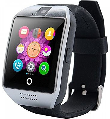 

ESTAR ESTAR samsu.ng compatible bluetooth smartwatch with camera and sim slot Silver Smartwatch(Black Strap Free Size)