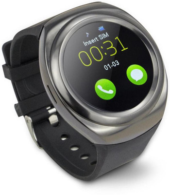 

ESTAR Presenting Bluetooth Smartwatch with Sim- Card Support Compatible with NOKI.A Black Smartwatch(Black Strap Free Size)