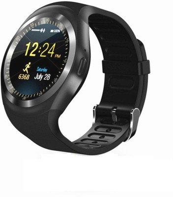 

MOBILE LINK compatible bluetooth smartwatch with camera,sim-card slot and memory card slot Black Smartwatch(Black Strap Free Size)