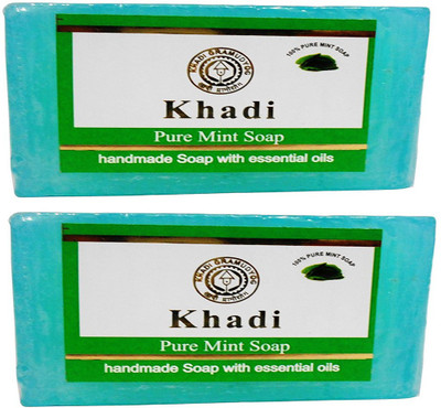 

khadikhazana pure mint soap 125grams (pack of 2)(125 g, Pack of 2)