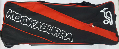 

Kookaburra Pro 600 Cricket Wheel Bag(Black, Kit Bag, Black;red