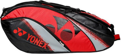 

Yonex SUNR BA01TG BT6 Kitbag(Black, Kit Bag), Black red