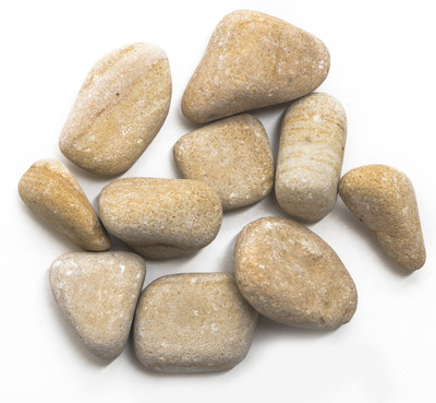 

Decor Pebbles SP0MF94 Regular Asymmetrical Rock Pebbles(Yellow 2 kg)