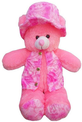 ATTRACTIVE CUTE PINK JACKET TEDDY BEAR 1.5 FEET - 45 cm(Pink)