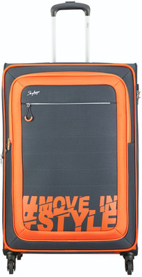 

Skybags HASHTAG 4W EXP STROLLY 81 GREY Check-in Luggage -  inch(Grey, Orange