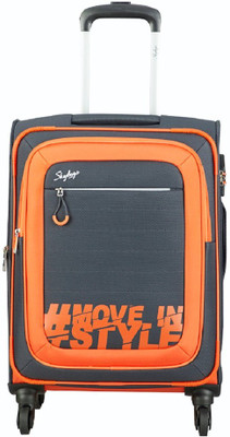 

Skybags HASHTAG 4W EXP STROLLY 59 GREY Check-in Luggage -  inch(Grey, Orange