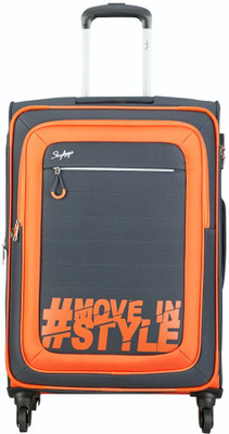 

Skybags HASHTAG 4W EXP STROLLY 71 GREY Check-in Luggage -  inch(Grey, Orange