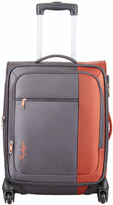 

Skybags Cube Expandable Cabin Luggage -  inch(Grey, Orange