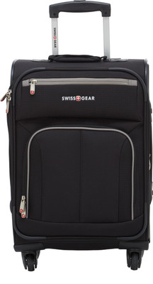 

Swiss Gear " Spinner Black/Grey Expandable Cabin Luggage -  inch(Black