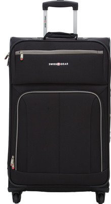 

Swiss Gear " Spinner Black/Grey Expandable Check-in Luggage -  inch(Black
