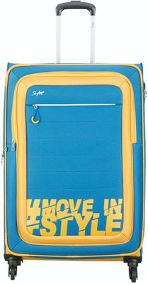 

Skybags HASHTAG 4W EXP STROLLY 81 BLUE Check-in Luggage -  inch(Yellow, Blue, Blue;yellow