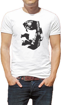 GIPPY TRENDZ Graphic Print Men Round or Crew White T-Shirt GIPPY TRENDZ Graphic Print Men Round or Crew White T-Shirt