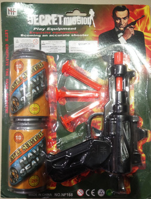 

TOYKIDZ SECRET MISSION GUN PLAY EQULPMENT(Blue, Black)