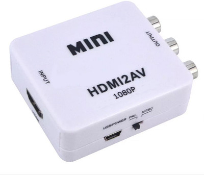 

Terabyte TV-out Cable Terabyte MINI HDMI2AV UP Scaler 1080P HD Video Converter(White, For Computer)
