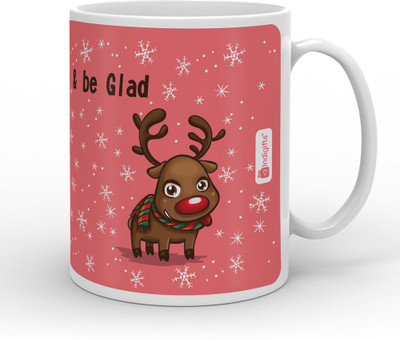 Indi ts Smile Sing & be Glad Quote Ceramic Mug 330 ml Indi ts Smile Sing & be Glad Quote Ceramic Mug 330 ml