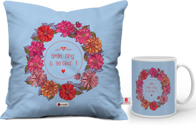 

Indigifts Cushion, Mug Gift Set