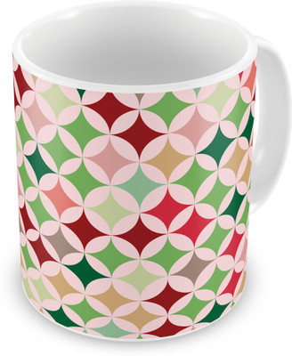

Indigifts Circle Pattern Geometric Printed Colourful Ceramic (330 ml) ( Xmas Gift For Her, Him, Boy, Girl, Dad, Mom, Friends, Family ) - Christmas Decorations Ceramic Mug(330 ml), Multicolor