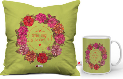 

Indigifts Cushion, Mug Gift Set