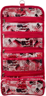 

Glitter Collection Travel Makeup multipurpose kit Make up kit Vanity Box(Red)