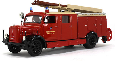 

Road Signature 1941 Magirus-Deutz S 3000 SLG Fire engine 1:43 Yatming diecast Scale Model(Red)