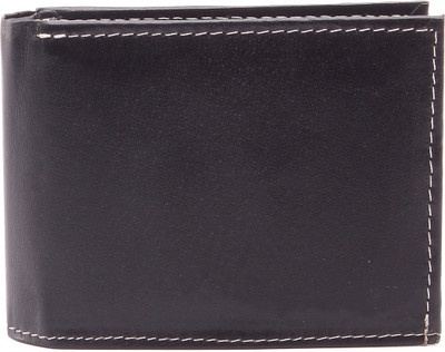 

LASALLE Men Black Genuine Leather Wallet(11 Card Slots)