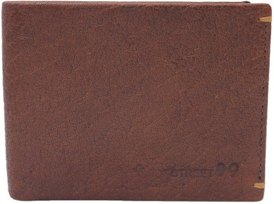 

Street 99 Men Brown Genuine Leather Wallet(5 Card Slots)