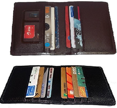 

Peacock Mundkar Boys Black, Brown Artificial Leather Card Holder(6 Card Slots)