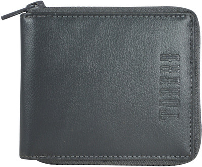 

TORERO Men Grey Genuine Leather Wallet(4 Card Slots)