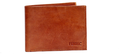 

Ferric Men Tan Genuine Leather Wallet(6 Card Slots)