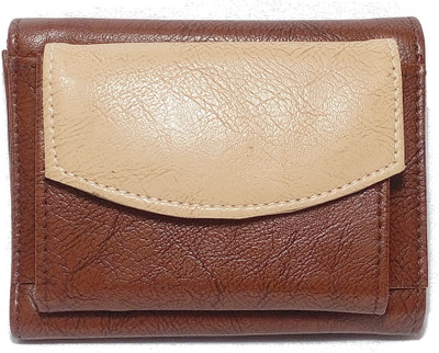 

kd collections Women Brown Artificial Leather Wallet(5 Card Slots)