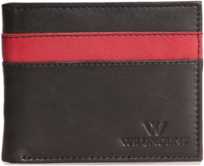 

Wildmount Men Black, Red Genuine Leather Wallet(8 Card Slots)
