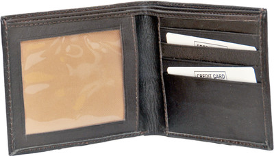 

Ferric Men Black Genuine Leather Wallet(6 Card Slots)