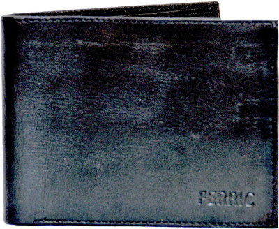 

Ferric Men Black Genuine Leather Wallet(6 Card Slots)