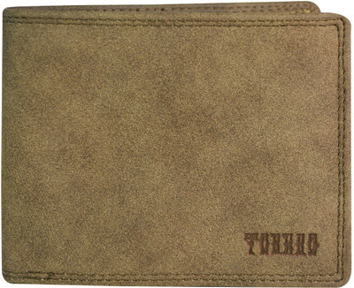 

TORERO Men Tan Genuine Leather Wallet(8 Card Slots)