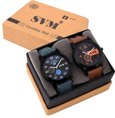 SVM Set Of Two Combo Watch  - For Boys   Watches  (SVM)