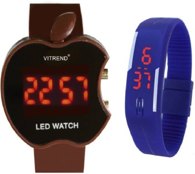 lavishable Apple led-1 Rubber Blue Led Watch - For Couple Watch  - For Boys & Girls   Watches  (Lavishable)