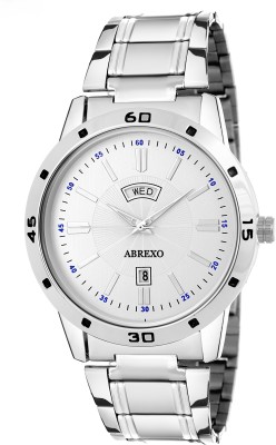 Abrexo Abx-0150-Silver-Gents Regular Classic Design Day and Date Series Watch  - For Men   Watches  (Abrexo)