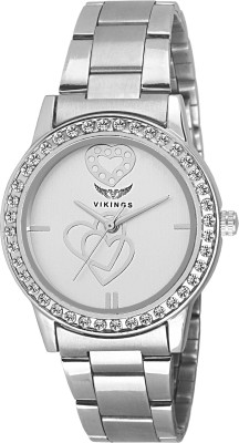 VIKINGS VIKING-LADIES-025-SILVER-CHAIN WATCH DIAMOND Watch  - For Girls   Watches  (VIKINGS)